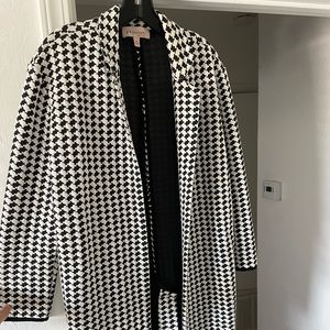 Philosophy duster houndstooth check coat.